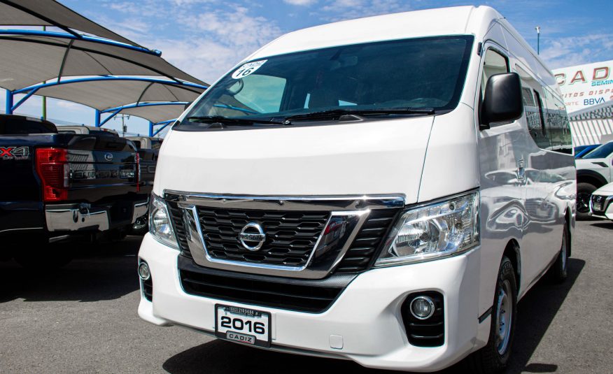 NISSAN NV350 URVAN 15 PASAJEROS DIESEL 2016