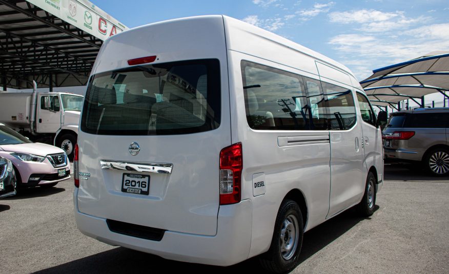 NISSAN NV350 URVAN 15 PASAJEROS DIESEL 2016